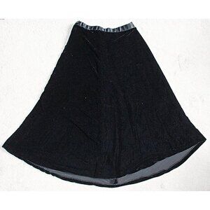 Vintage 1980s A-Line Midi Velvet Skirt, Lillie Rubin brand (no tags) - EUC